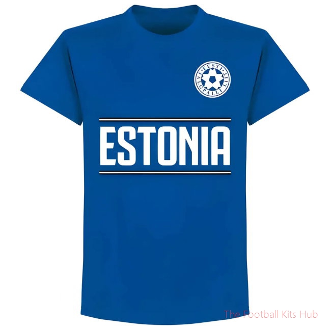 Men Estonia Team T-Shirt - Royal-UniFootball Store
