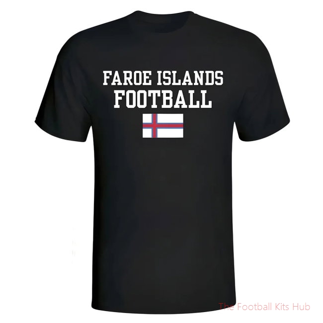 Faroe Islands Football T-Shirt - Black-UniFootball Store