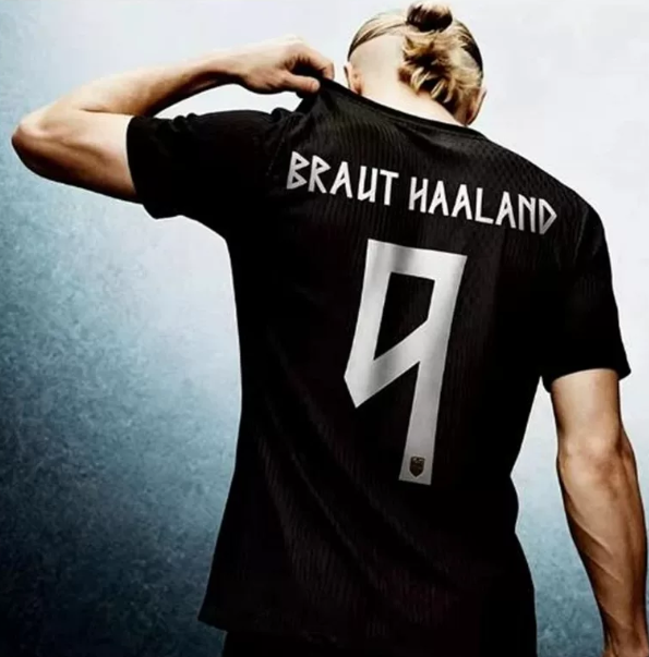 Norway Erling Haaland #9 Away Jersey 2026 World Cup 