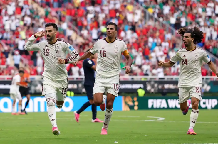 Spain vs Uruguay Match Moment