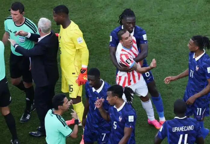 France vs Paraguay Match Scene