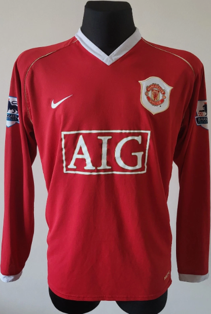 Manchester United 2006-07 Long Sleeve Blank Home Jersey