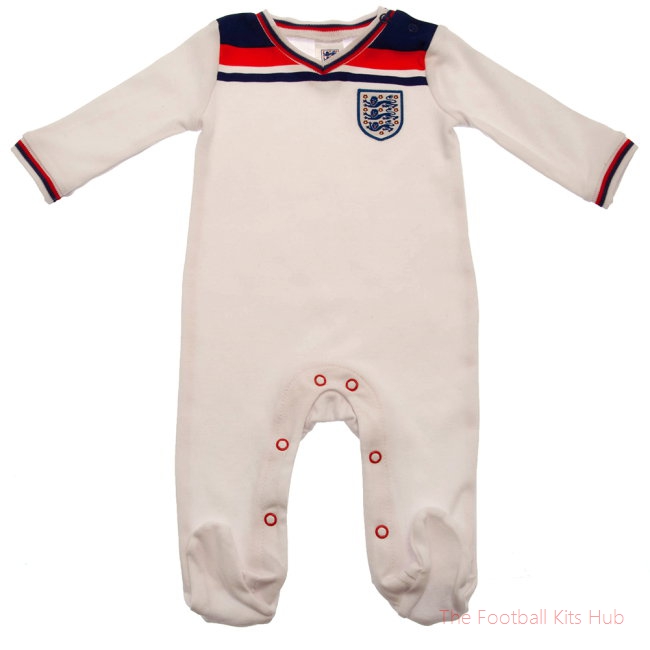 England FA Sleepsuit 82 Retro 9-12 Mths-UniFootball Store