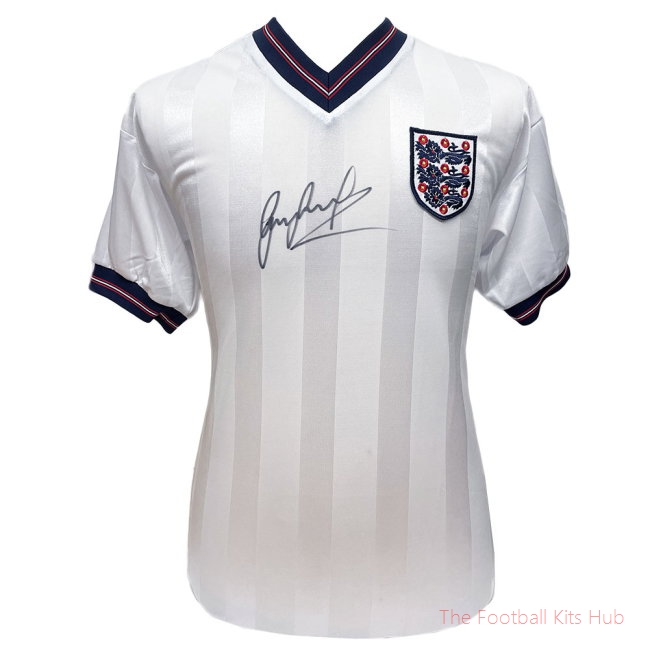 England FA 1986 Lineker Signed Shirt-UniFootball Store