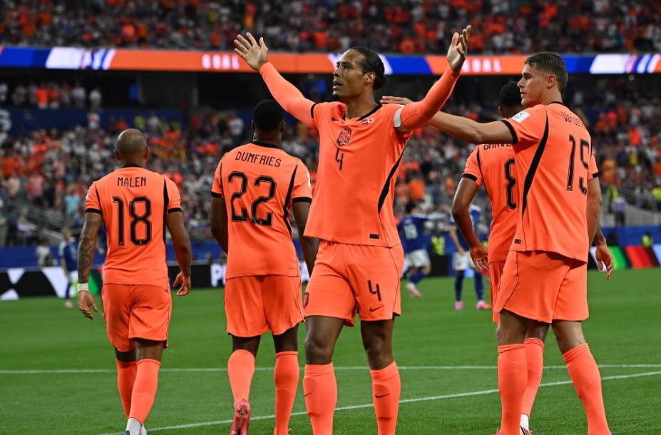 Virgil van Dijk Goal Celebration Netherlands vs Japan World Cup 2026