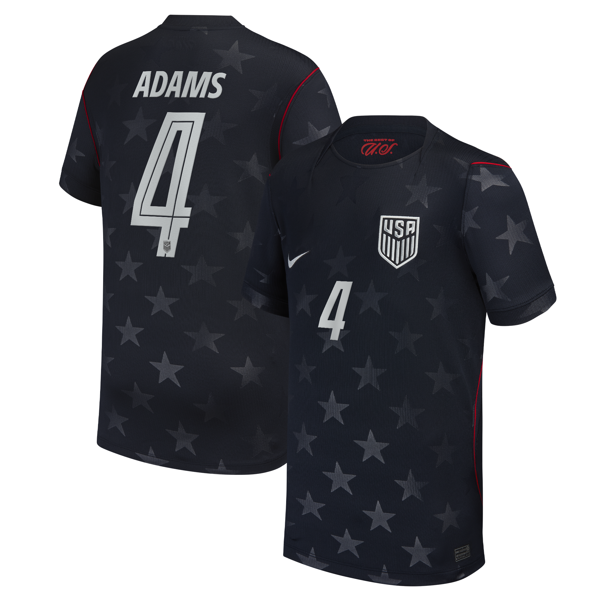 Women's Tyler Adams USMNT 2026 Away Stadium Replica Jersey - Blue | UniFootball Store