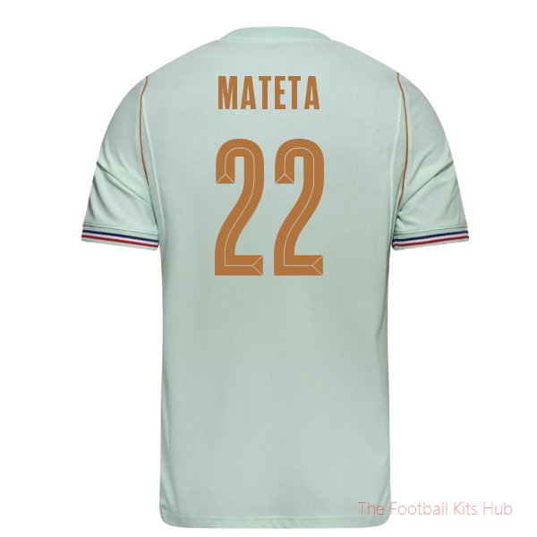 2026-2027 France Away Shirt (Kids) (Mateta 22)-UniFootball Store