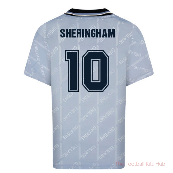 England 1993 Third Retro Shirt (Sheringham 10)-UniFootball Store