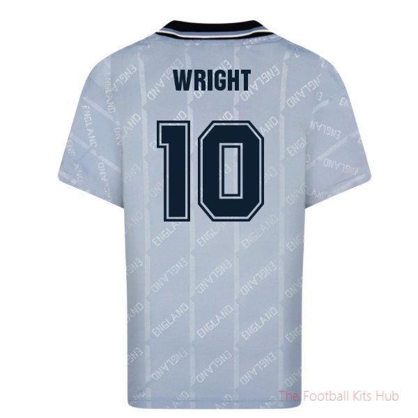 England 1993 Third Retro Shirt (Wright 10)-UniFootball Store