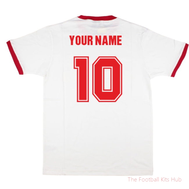 England T-Shirt - White (Your Name)-UniFootball Store