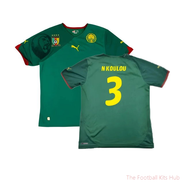 Cameroon 2010-11 Home Shirt ((Excellent) L) (N KOULOU 3)-UniFootball Store