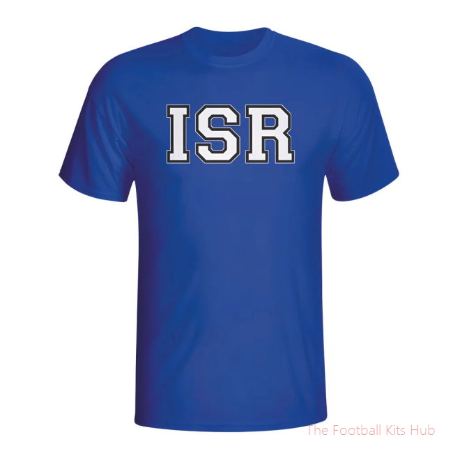 Isreal Country Iso T-shirt (blue)-UniFootball Store