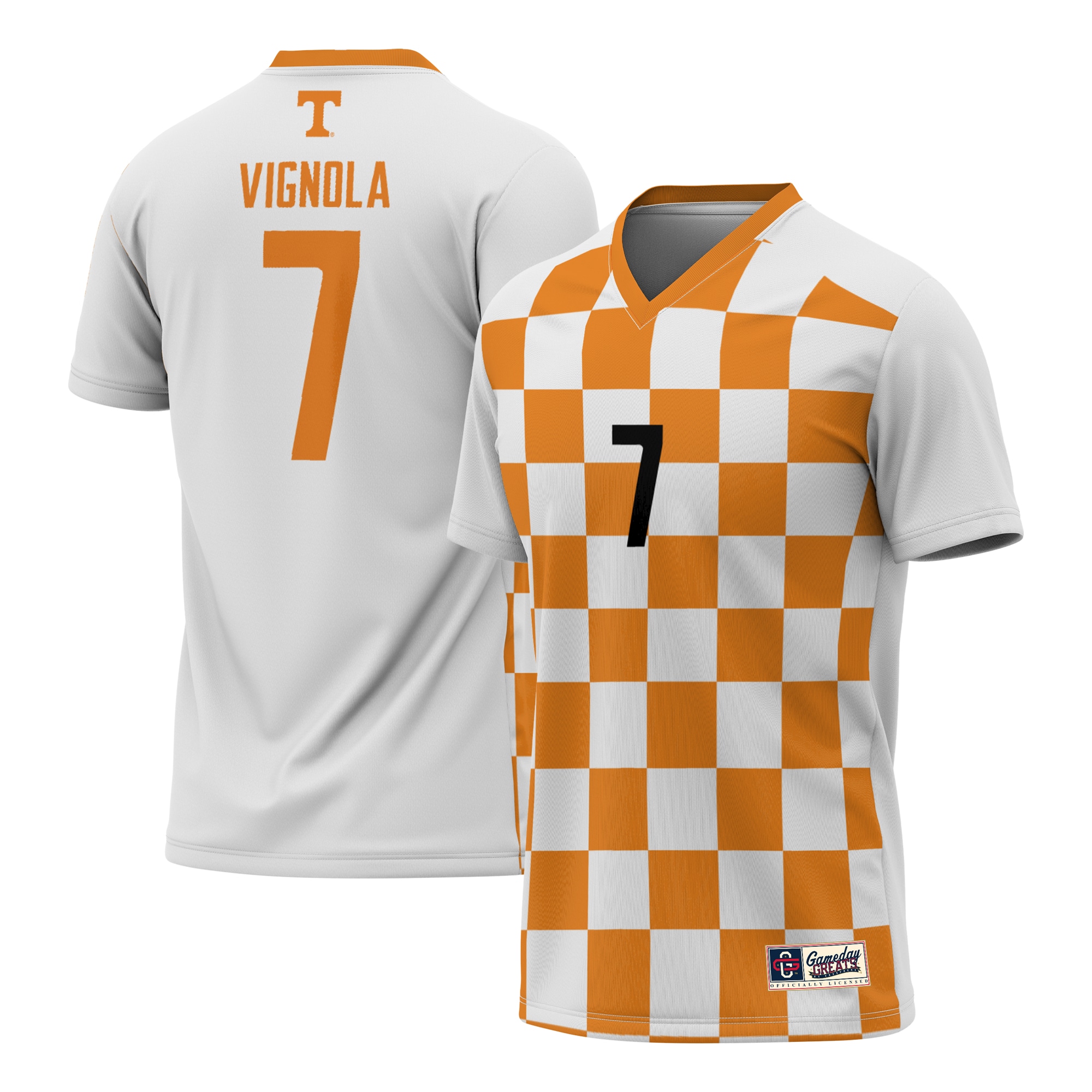 M.A. Vignola Tennessee Volunteers Soccer Jersey - White | UniFootball Store