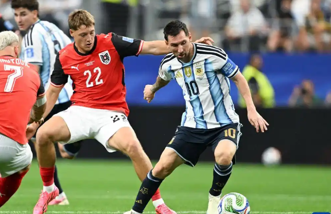 Messi on the ball