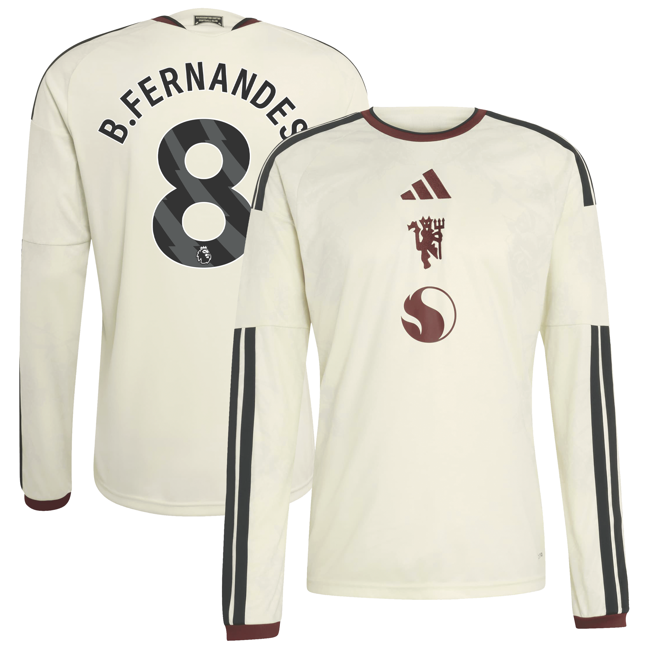 Bruno Fernandes Manchester United Third Soccer Jersey - Cream | UniFootball Store