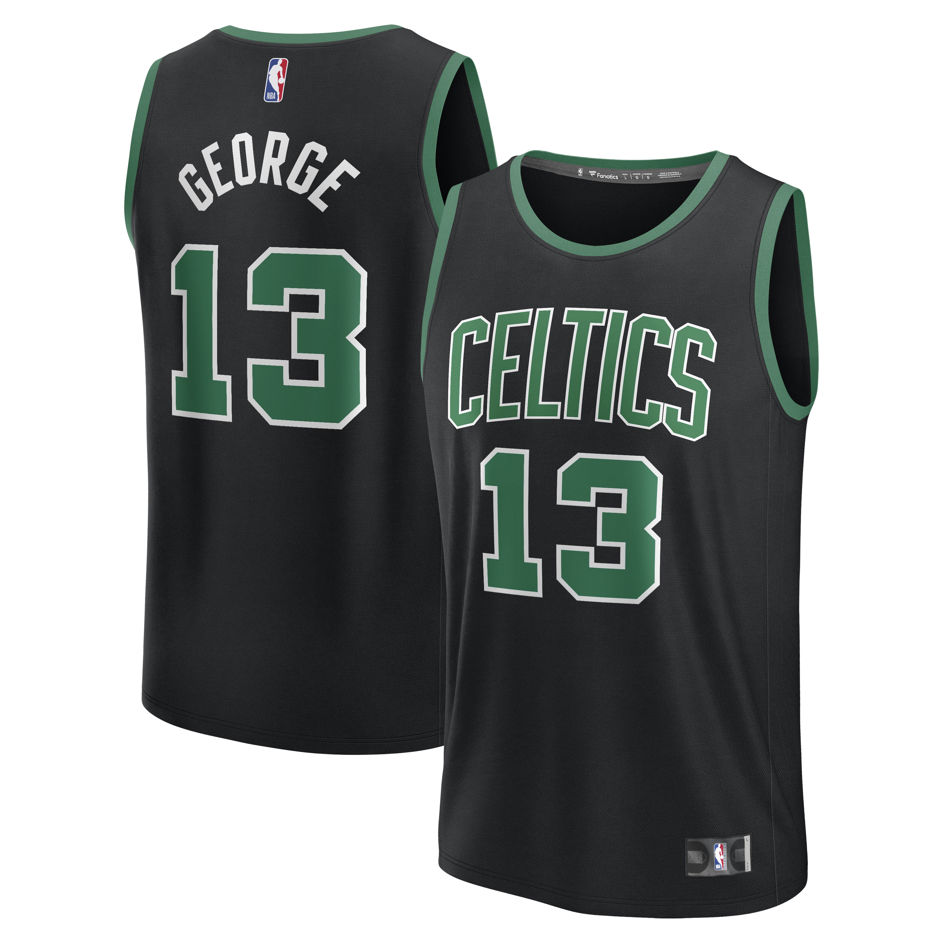 Paul George Boston Celtics NBA Jersey - Black | UniFootball Store