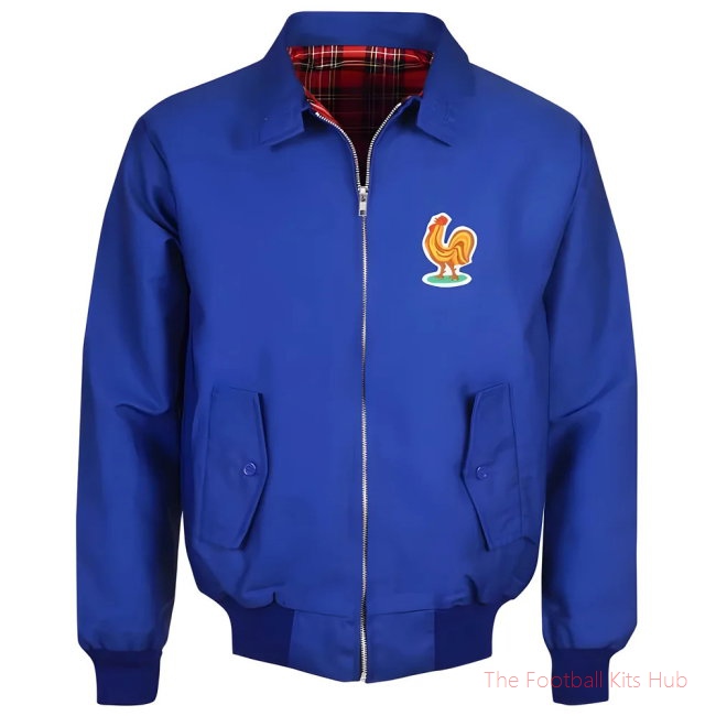Men France Royal Harrington Jacket UEFA Euro-UniFootball Store