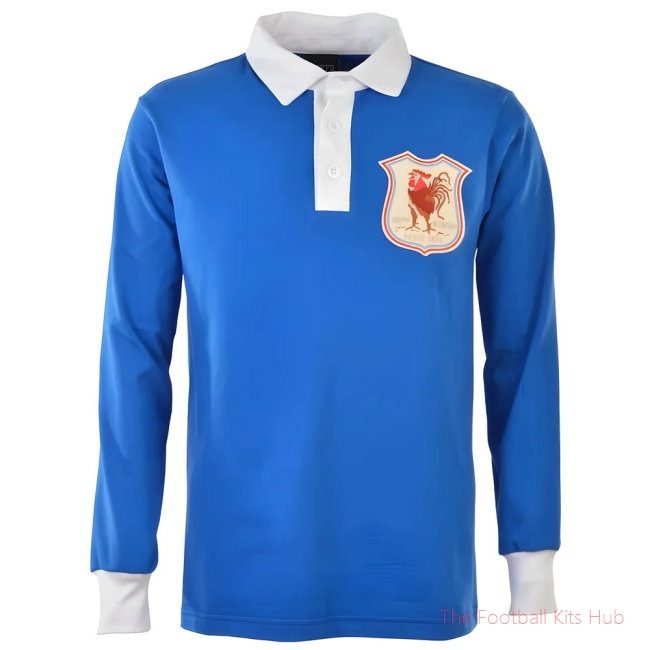 Men France 1924 Retro Rugby Shirt UEFA Euro-UniFootball Store