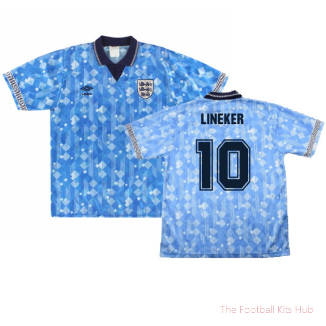 England 1990-92 Third (M) (Excellent) (Lineker 10)-UniFootball Store