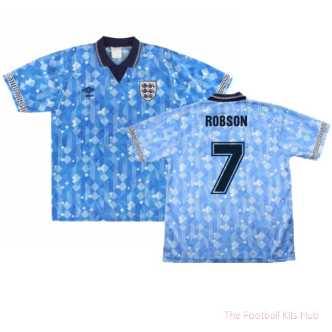 England 1990-92 Third (M) (Excellent) (Robson 7)-UniFootball Store