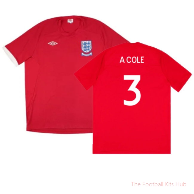 England 2010-11 Away (XL) (Excellent) (A COLE 3)-UniFootball Store