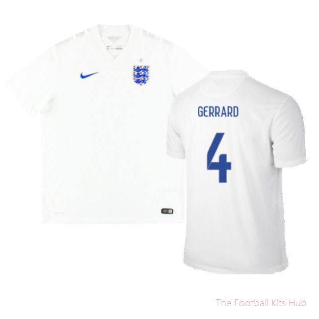 England 2014-16 Home (Very Good) (GERRARD 4)-UniFootball Store