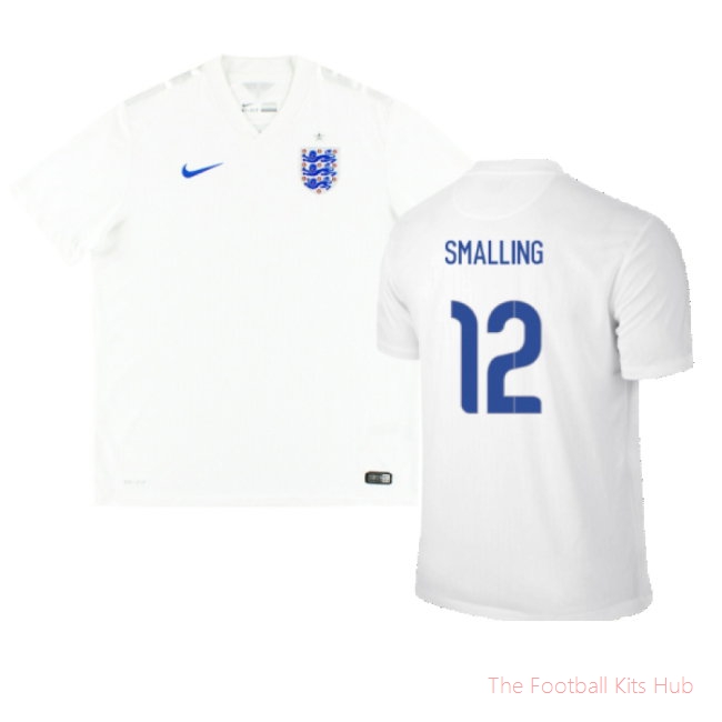 England 2014-16 Home (Very Good) (SMALLING 12)-UniFootball Store