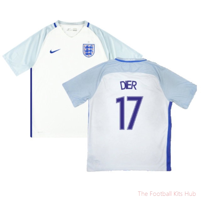 England 2016-18 Home (L) Barkley #19 (Excellent) (Dier 17)-UniFootball Store