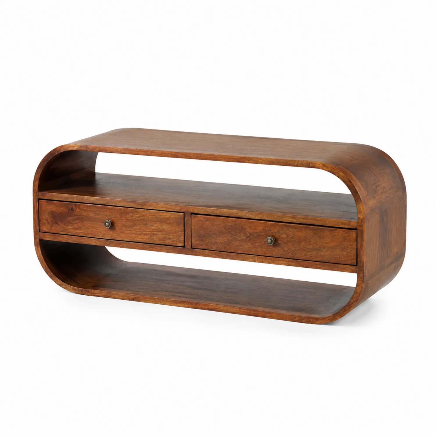 Meuble TV en bois avec tiroirs, 120 cm x 40 cm x 50 cm