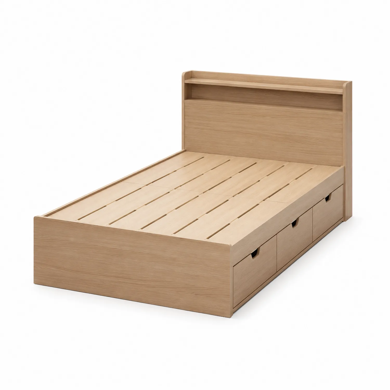 Letto in Quercia con Cassetti Integrati 200x90 cm
