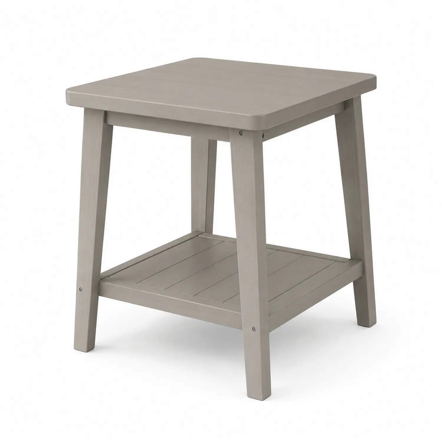 Tavolino Laterale in Legno Grigio