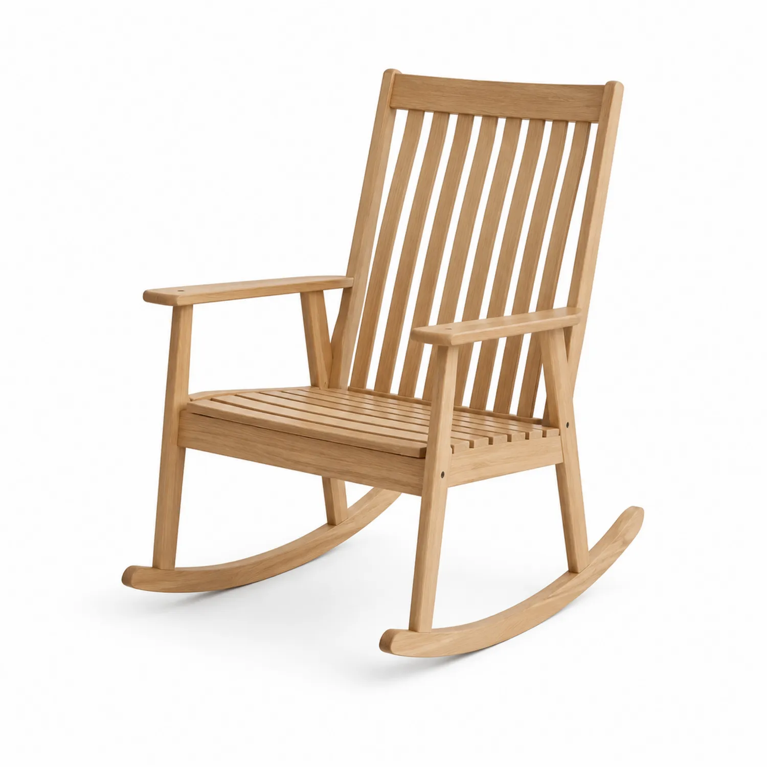 Sedia a dondolo in legno di teak