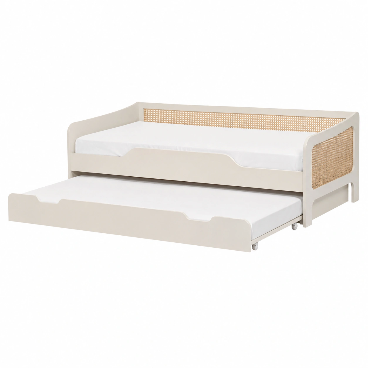 Cama nido minimalista para habitaciones suaves y acogedoras