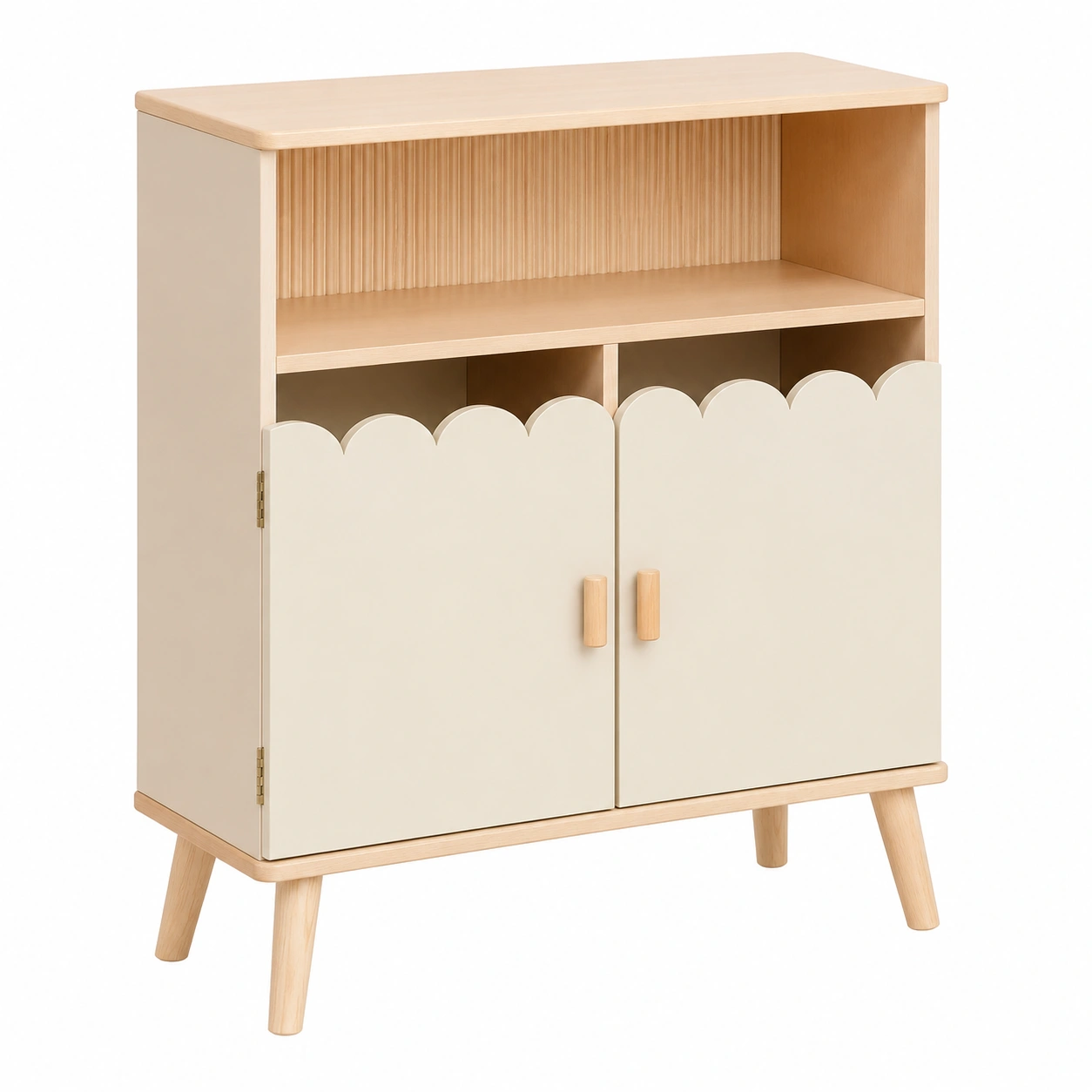 Gabinete Infantil Beige con Puertas Onduladas
