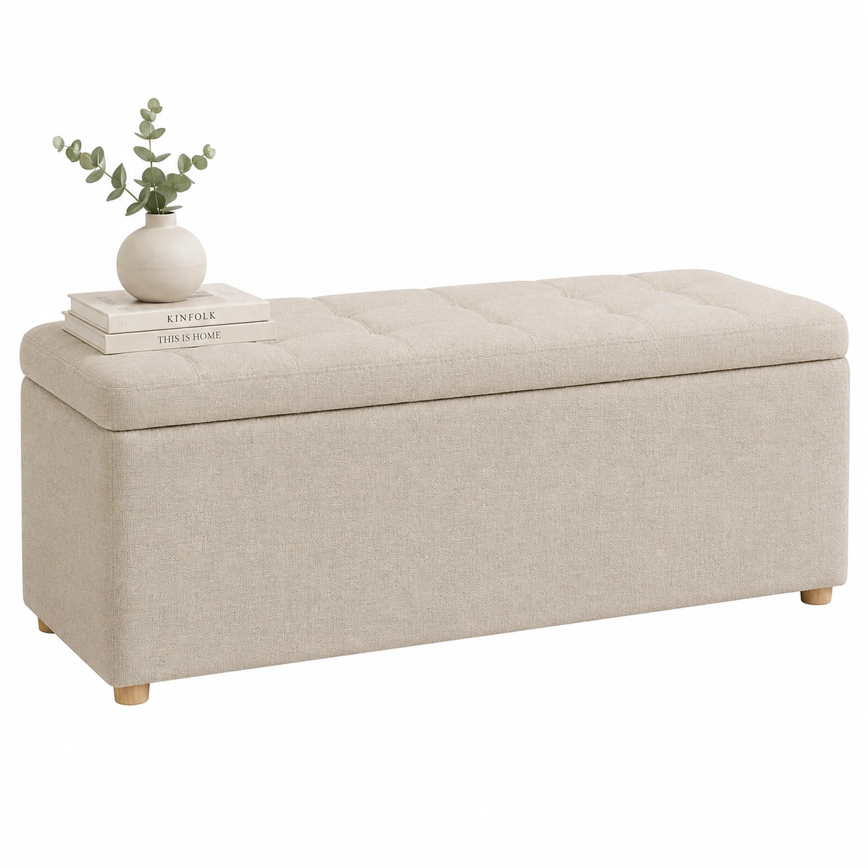Banco Boucle Minimalista para Dormitorio