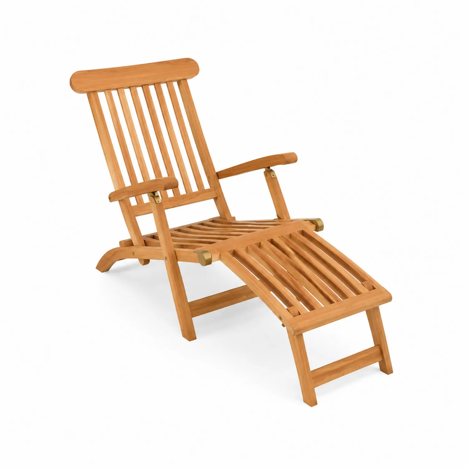 Tumbona plegable de madera de acacia