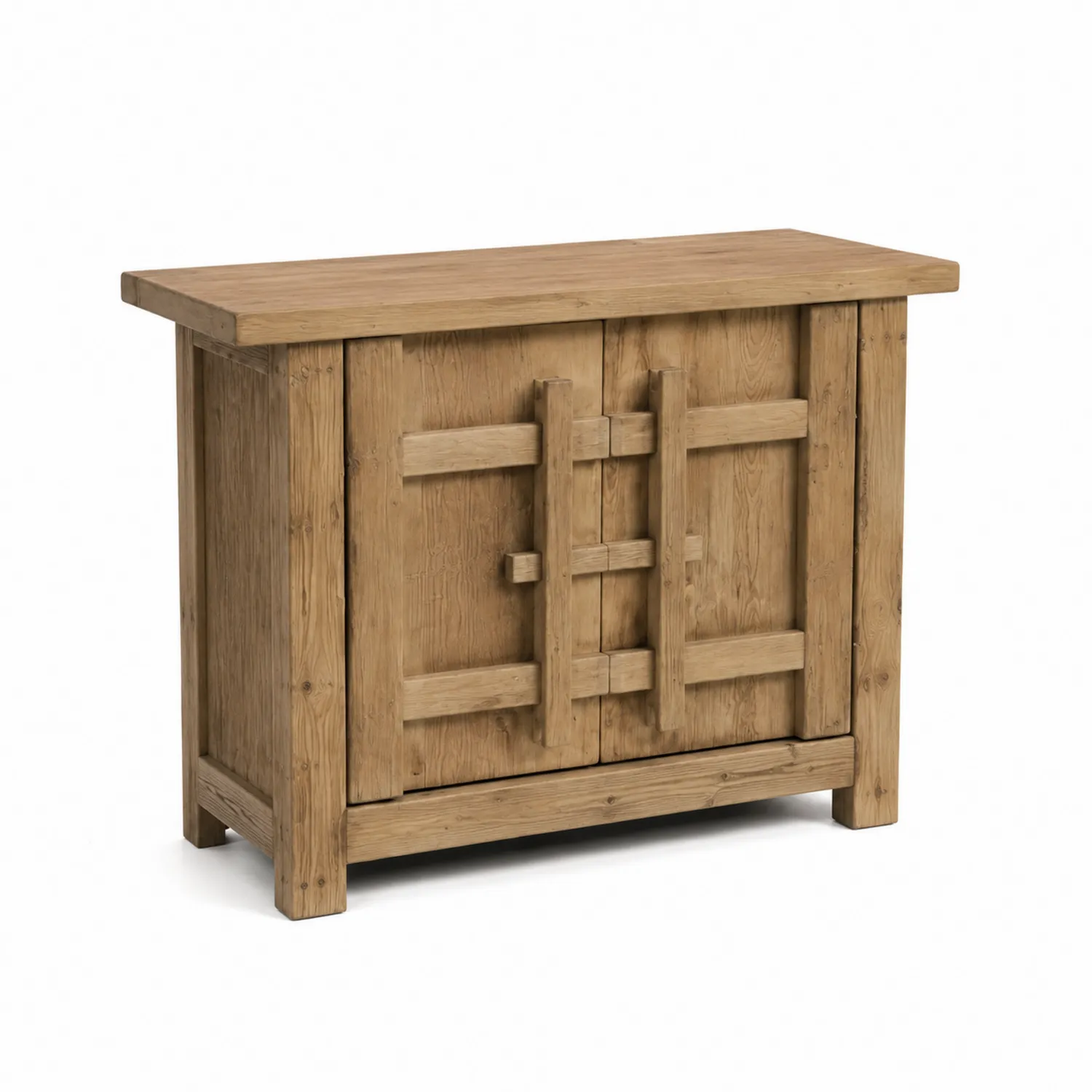 Aparador de madera maciza de roble 90 x 120 x 40 cm