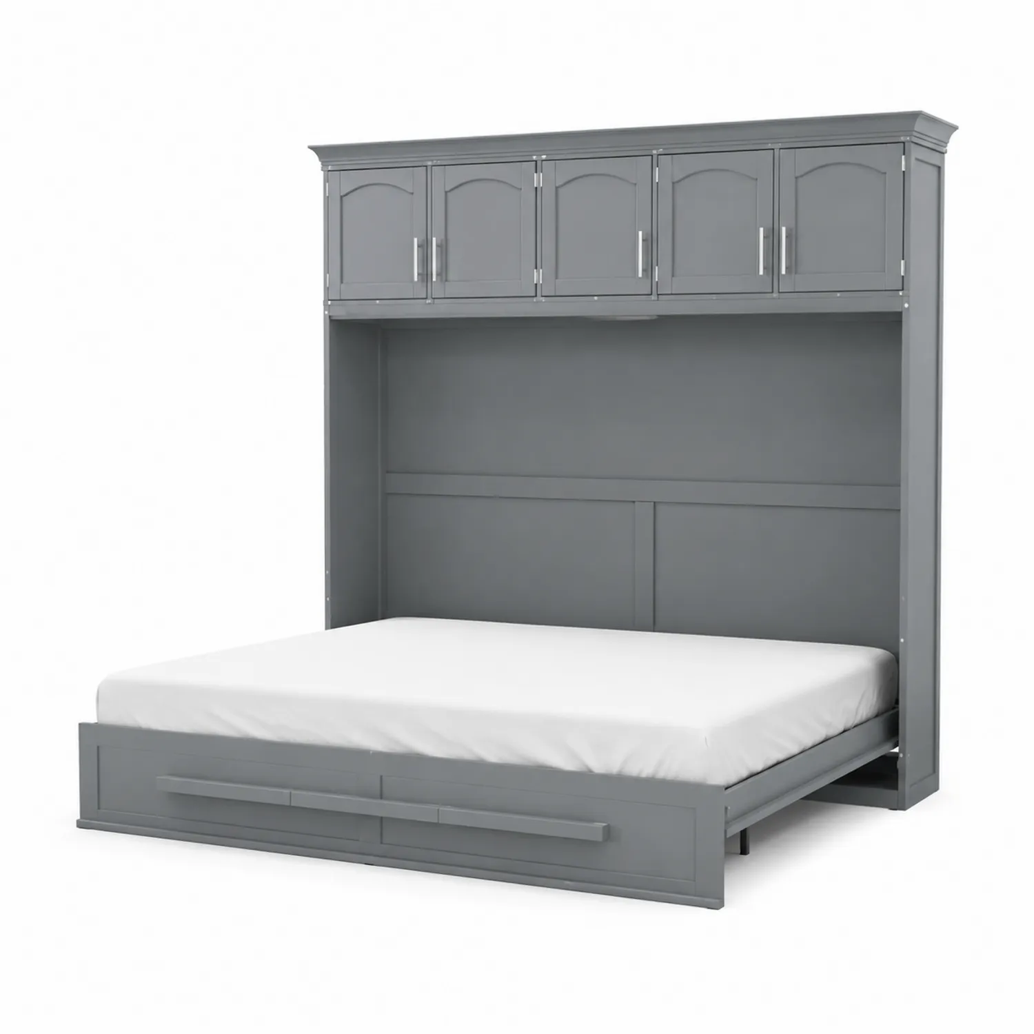 Cama plegable de madera con almacenamiento 200x150 cm