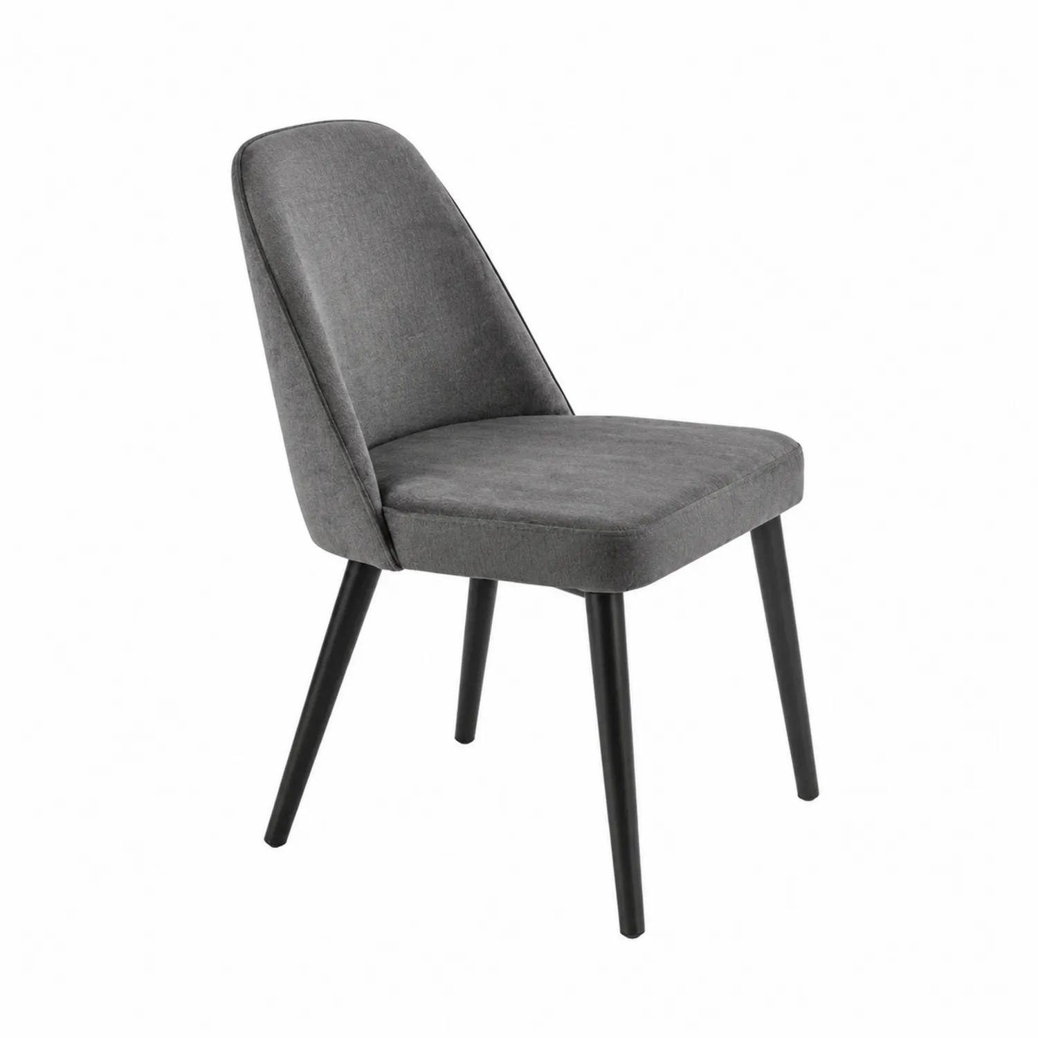 Silla de tela con patas metálicas