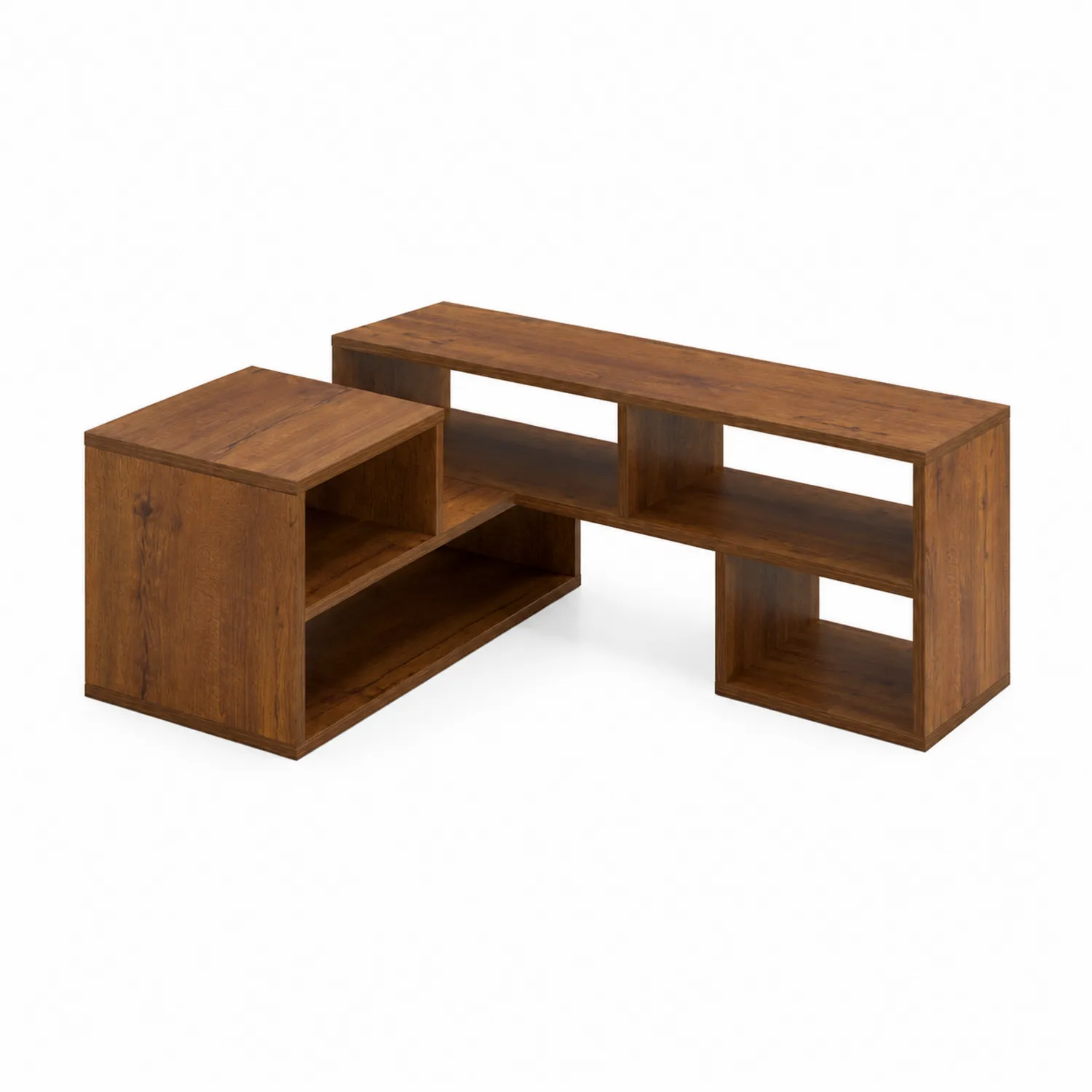 Conjunto de Muebles de TV de Tablero Aglomerado Marrón