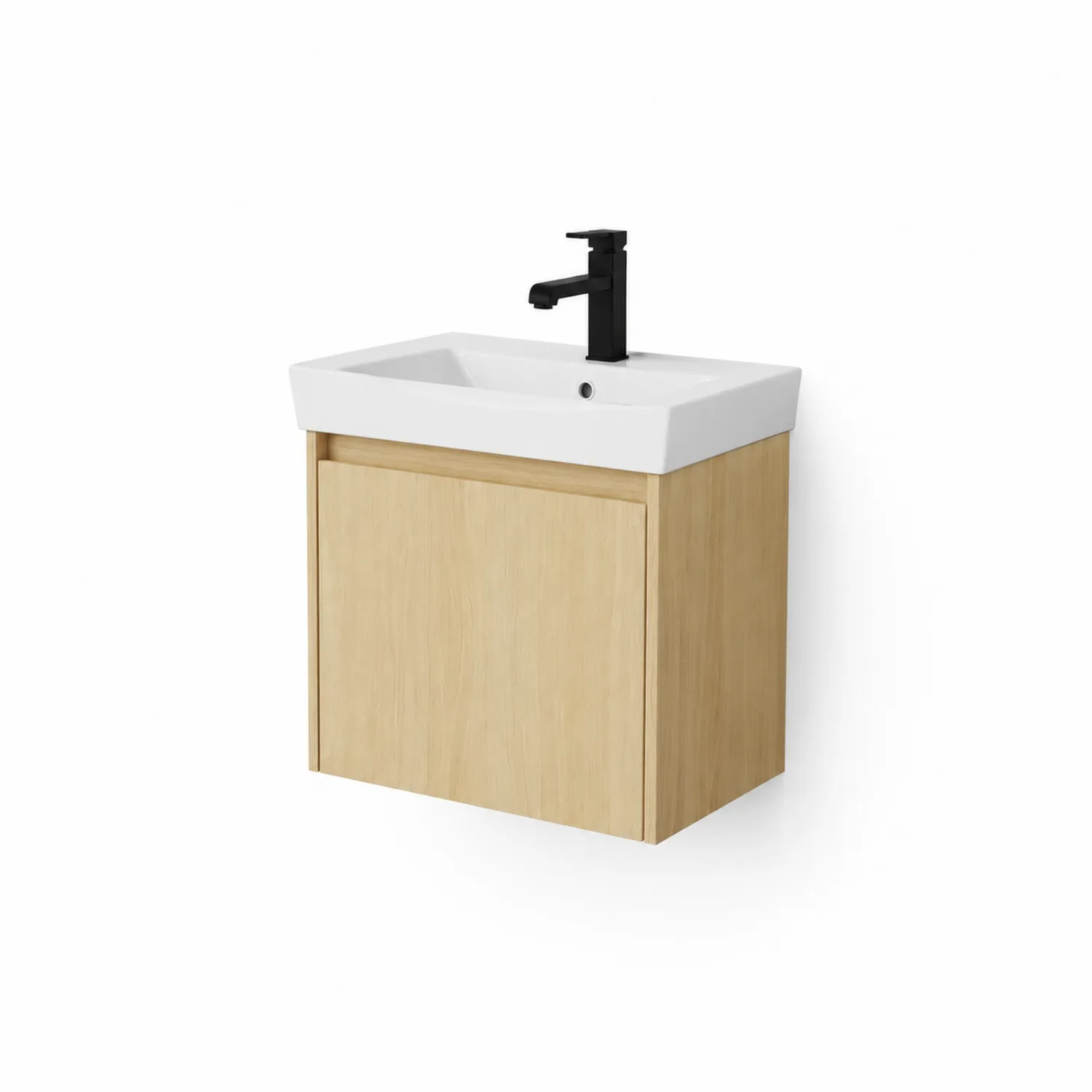 Armario de MDF con lavabo de cerámica vitrificada