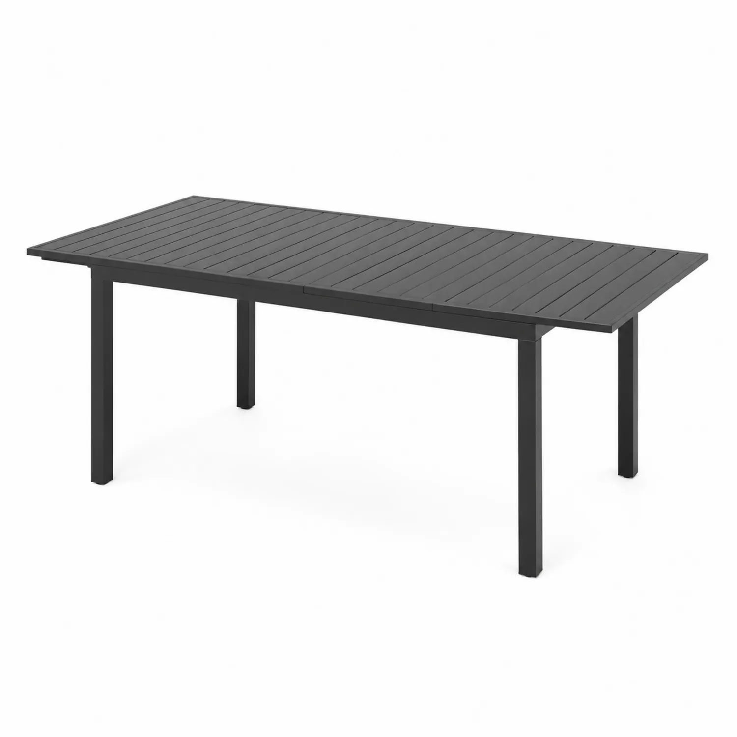 Mesa extensible de aluminio para exteriores gris