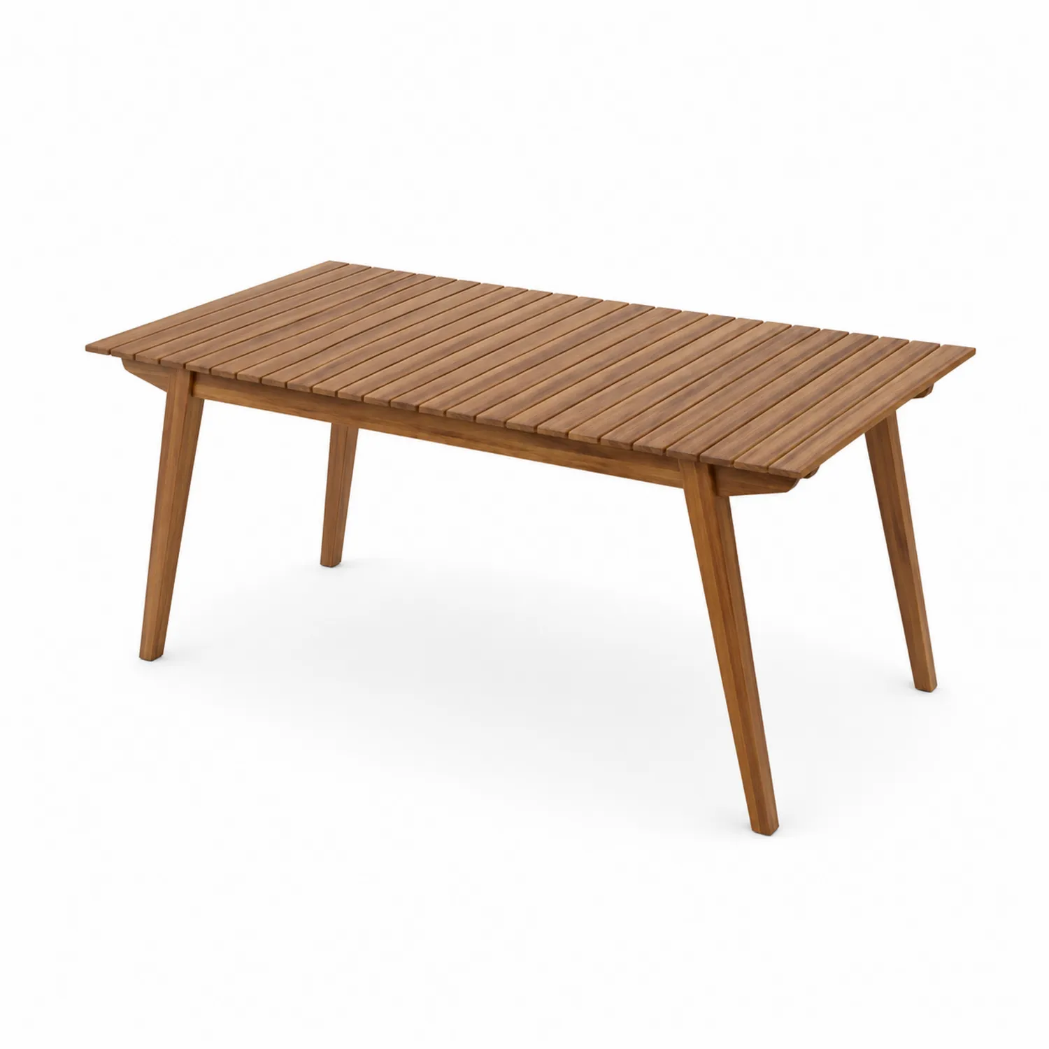 Table de jardin en teck 150x90x75 cm