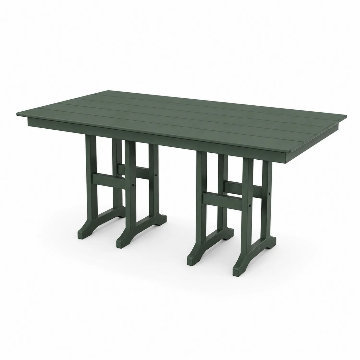 Table de jardin en bois vert 180x90x75 cm