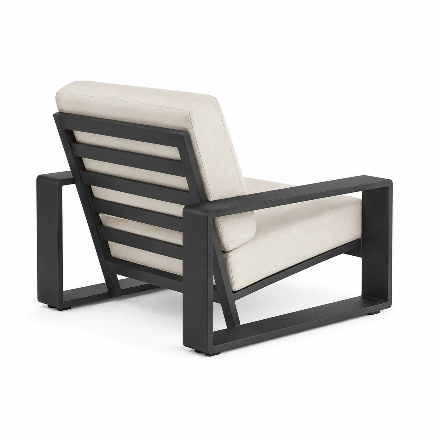 Fauteuil en aluminium avec coussins en polyester