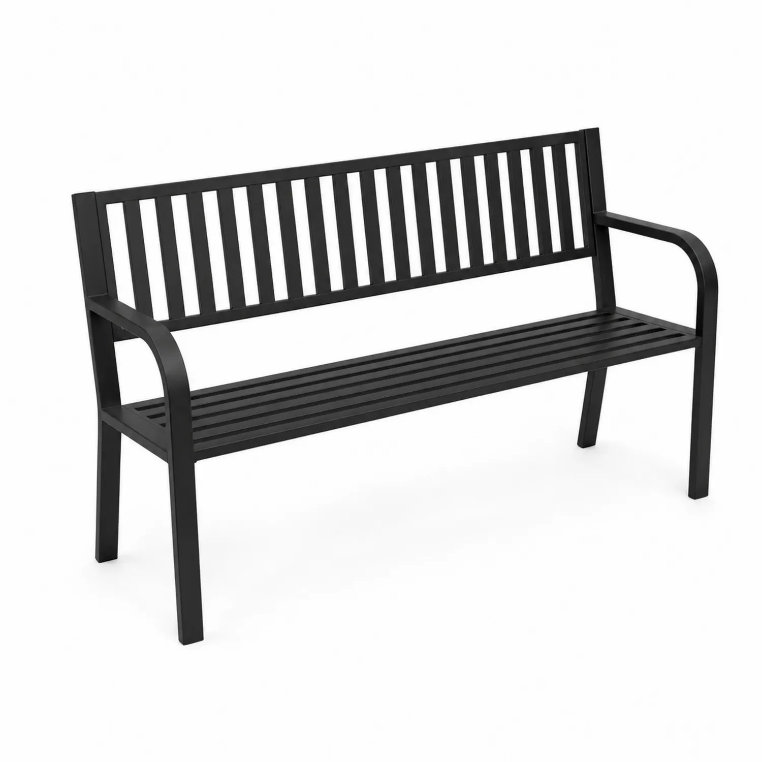 Banc en métal noir