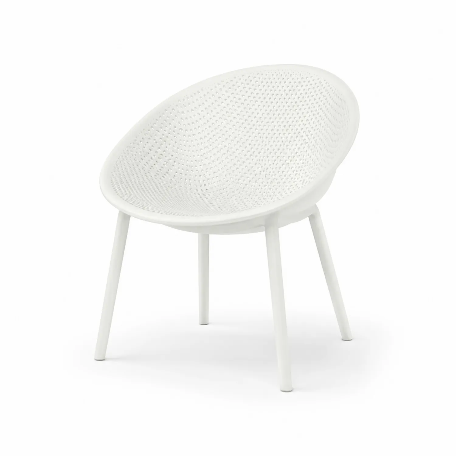 Silla de Resina Blanca 78x72x70 cm