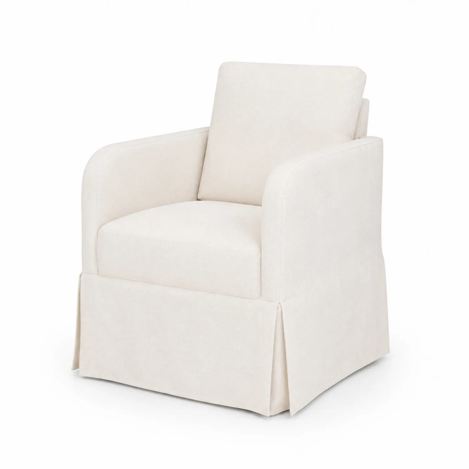 Sillón de lino beige 80x75x90cm