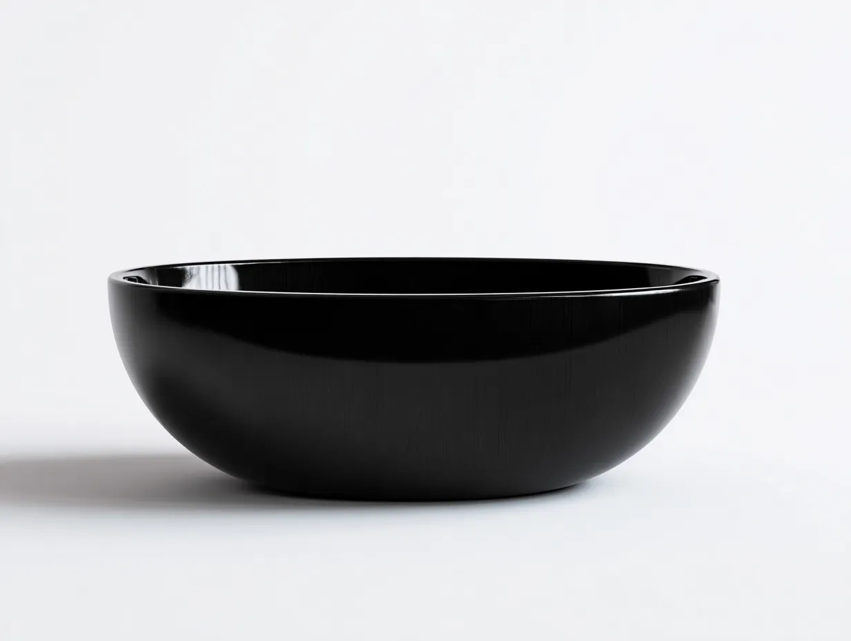 Bañera exenta redonda 168x80x53 cm - negro brillo - diseño envolvente - para baño-Jadidanest