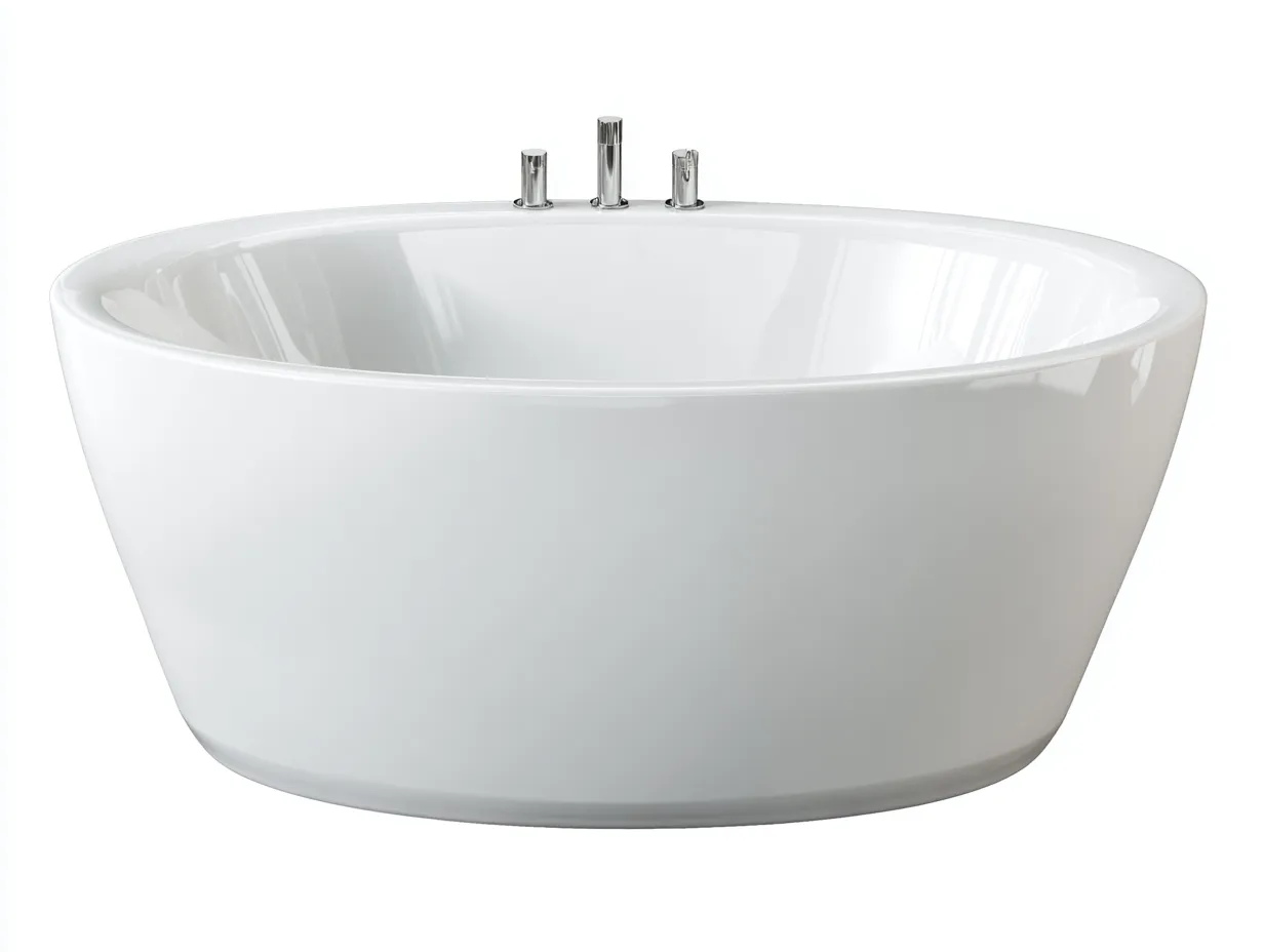 Bañera exenta 169x79x57 cm - blanco puro - borde ancho - para baño-Jadidanest